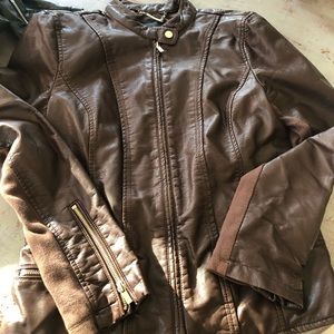 New Express leather-ish moto jacket